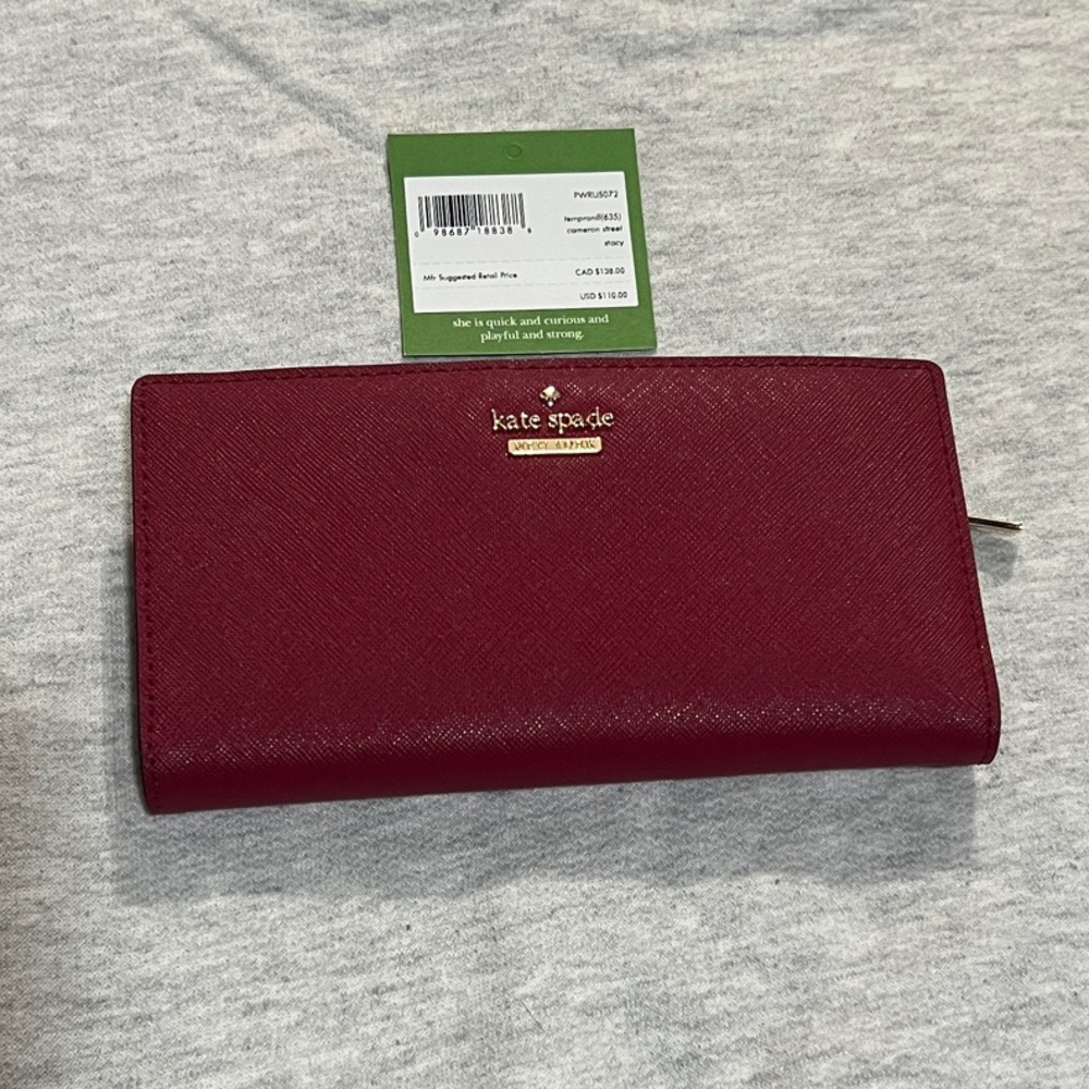Kate Spade Cherry Red Wallet